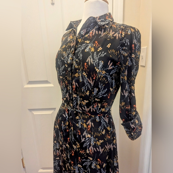 DR2 Button Shirt Midi Dress Black - Size XS - Picture 3 of 7